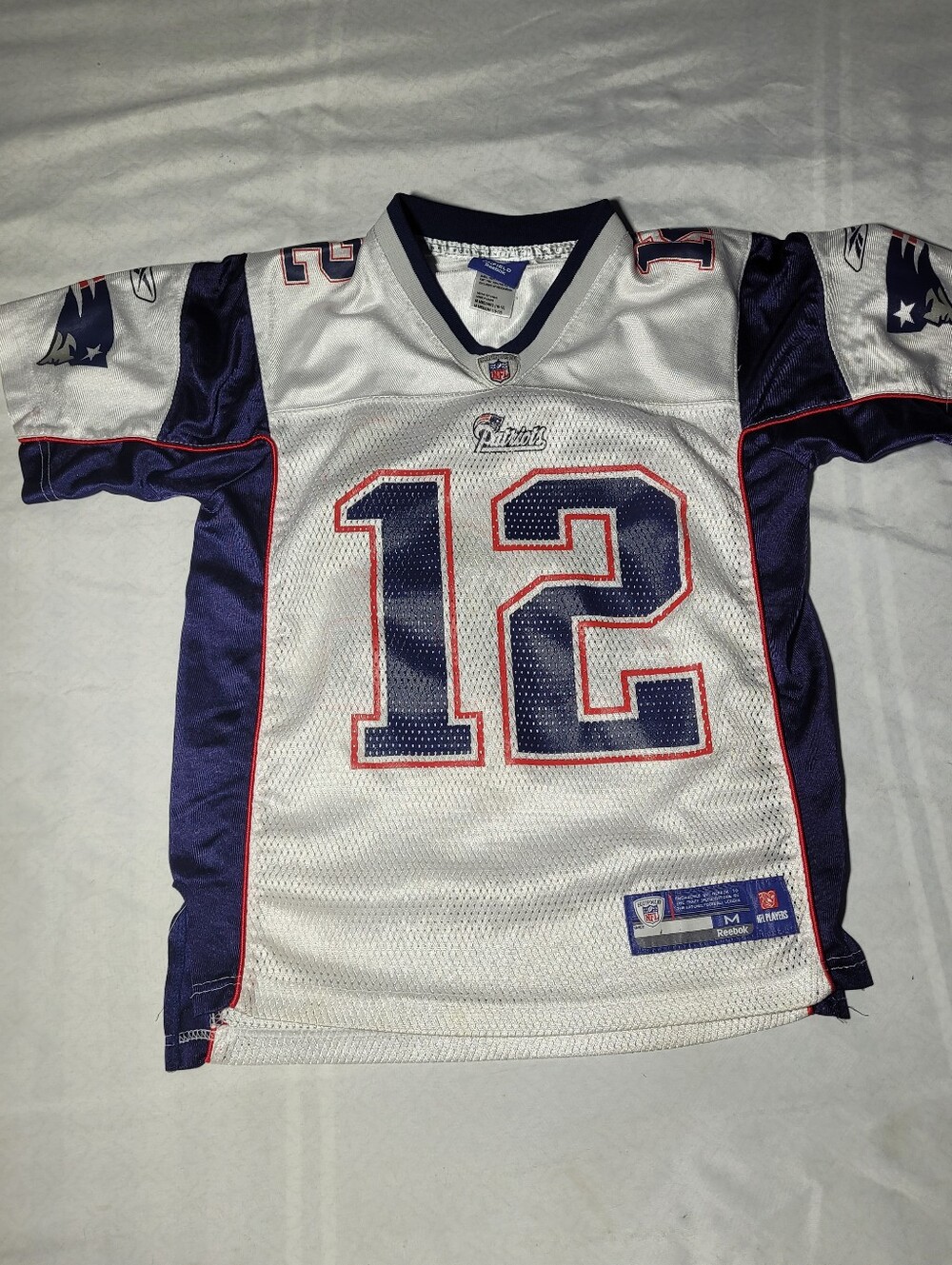 Reebok Kids New England Patriots  #12 Tom Brady NFL Football Jersey